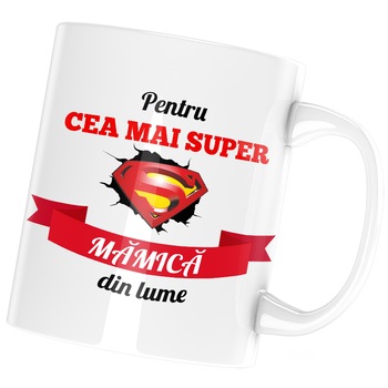 Cana Super Mamica, alba, 330 ml Cana Super Mamica, alba, 330 ml