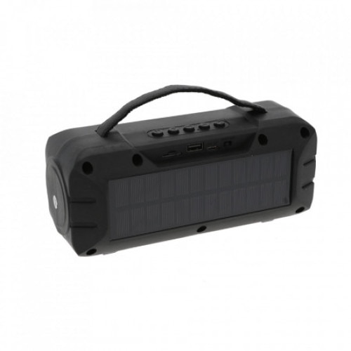 Boxa bluetooth cu lanterna si incarcare solara, 5W, port USB/ FM Radio,ZQS T315, negru