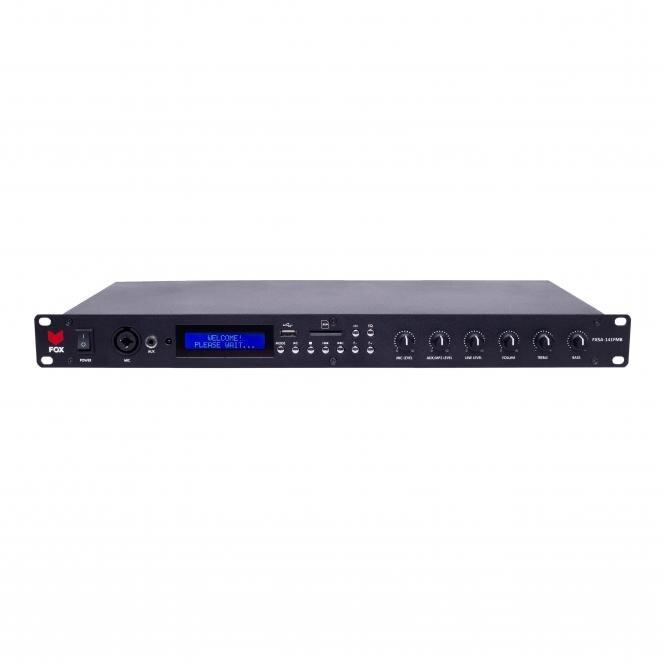 Amplificator stereo FOX FXSA-141FMB, 2x70W, 4 Ohm, Negru