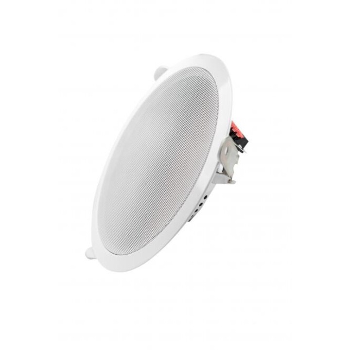 Високоговорител за стена FOX FXCS-M8512FR, 8", 5/10/20W, 100V, Метален, Бял