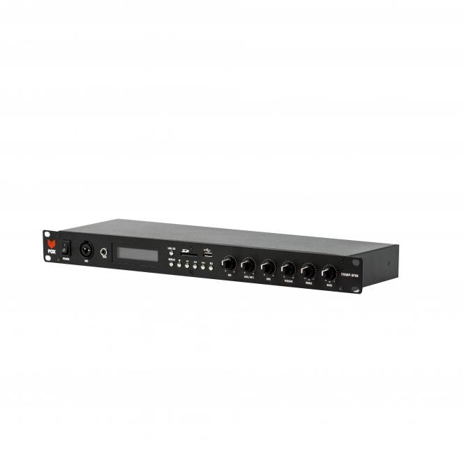 Amplificator multimedia FOX FXMP-3FM, Aux, USB, MP3, Negru