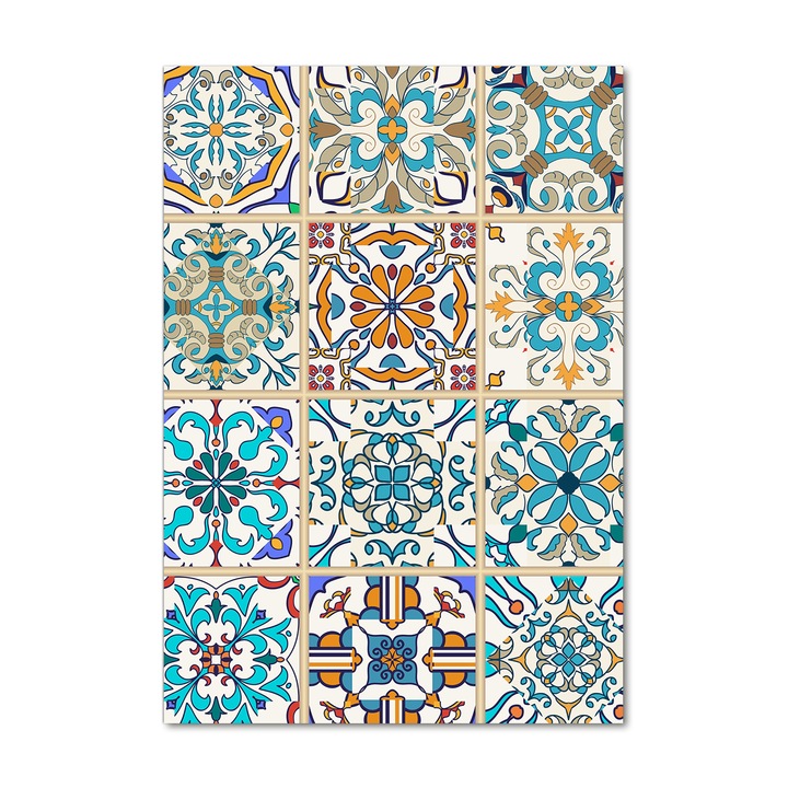 Tablou pe sticla acrilica. Tulup. Imagine imprimata pe sticla acrilica. Decorarea peretilor. placi ceramice. 70x100 cm