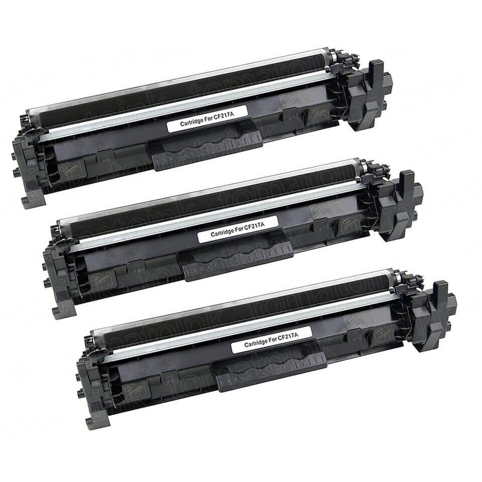 Set 3 cartuse toner compatibil HP CF217A, Negru
