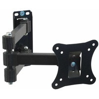 suport tv de perete klausstech diagonala cuprinsa intre 10 - 26 brat reglabil suporta 10 kg instalare usoara design compact metal negru imagen 12_0_
0
