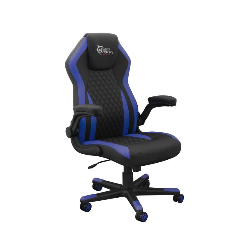 Scaun gamer ,White Shark Dervish, albastru-negru, confortabil