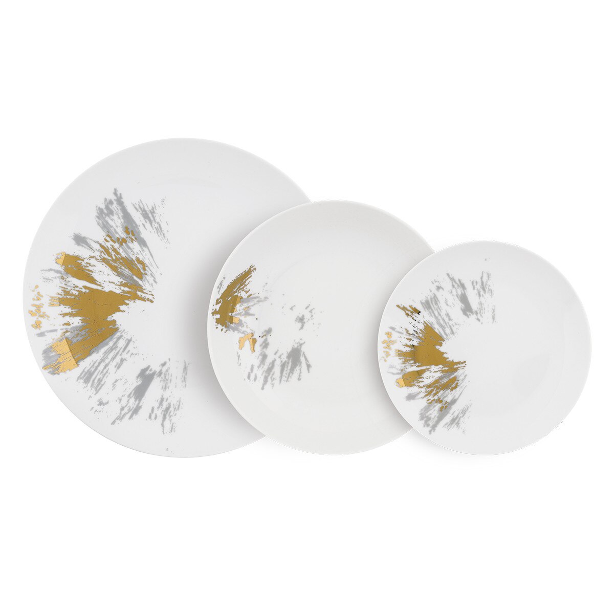 Set masa 18 piese din portelan, pentru 6 persoane , Curcuma