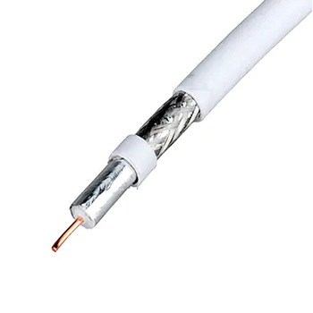 Cablu TV, Coaxial, 75ohm, Tri-Shield, RG-6, Alb, CSS, 1m Cablu TV, Coaxial, 75ohm, Tri-Shield, RG-6, Alb, CSS, 1m