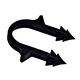 Brida tacker fixare teava pardoseala 16-18mm, Daver, set 900 buc