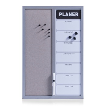 Panou pluta si planner saptamanal, 40x60 cm, Zeller Panou pluta si planner saptamanal, 40x60 cm, Zeller