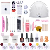 kit unghii essential gel lila rossa nailschool cu lampa uv led sunone  7 x gel color  base coat  top coat  primer  decoratiuni  tipsuri  accesorii imagen 24_0_
0