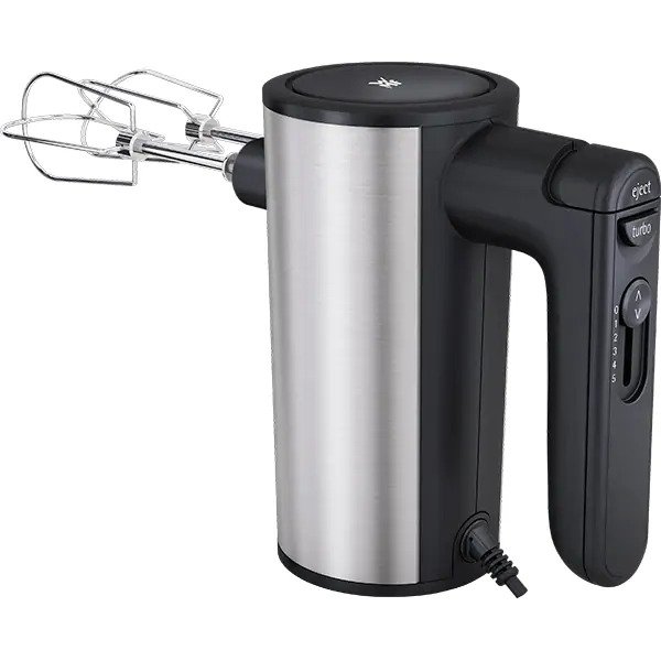 Mixer de mana WMF Kult X 416560011, 400W, 5 trepte viteza, Argintiu-Negru