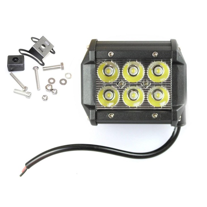 OEM LED Offroad Auto Projektor, 36W, 12V-24V, 1800 Lumen, Spot Beam