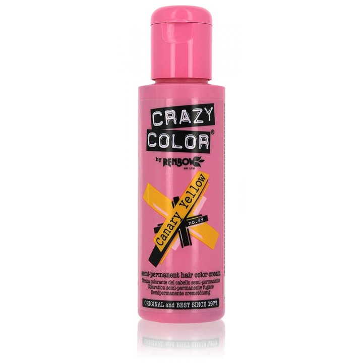 Crazy Color Vopsea Semipermanenta Canary Yellow 100 ml
