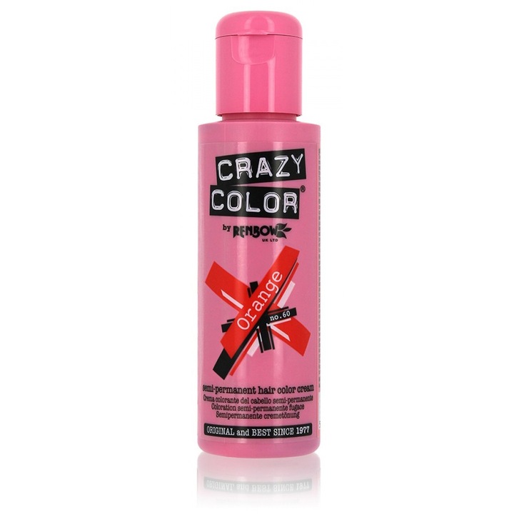 Crazy Color Vopsea Semipermanenta Orange 100 ml