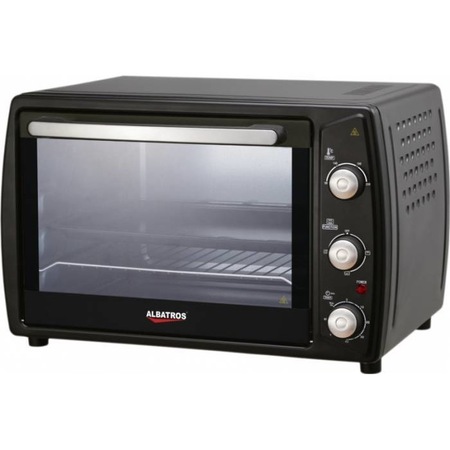 Cuptor electric Albatros A45B2, 1800 W, Timer, 45 litri, Negru