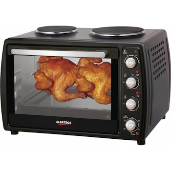 Cuptor electric Albatros A45BPR2, 2000 W, Rotisor, 45 litri, Negru Cuptor electric Albatros A45BPR2, 2000 W, Rotisor, 45 litri, Negru