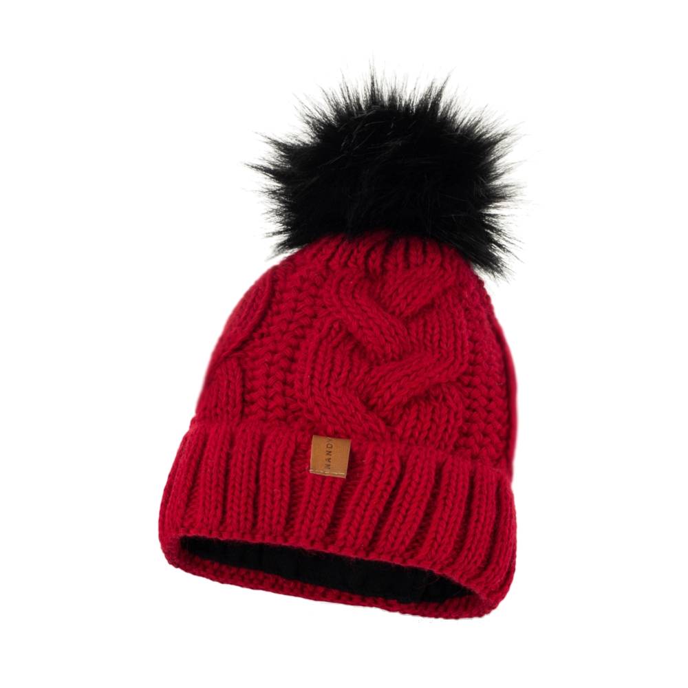 Caciula, Nandy, pentru femei, Rosu, NCD-14537-17-CZRW