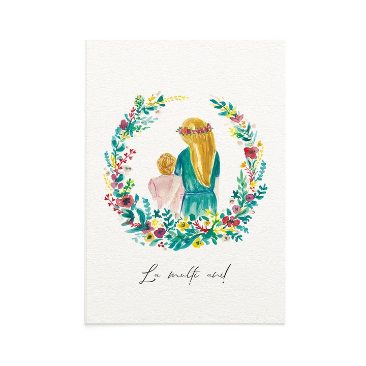 Felicitare 8 Martie Precious Garden Girl, Zizula Cards, Multicolor, 105 x 150 mm
