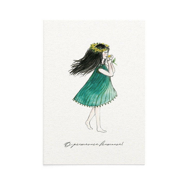 Felicitare 8 Martie Spring Lady, Zizula Cards, Multicolor, 105 x 150 mm