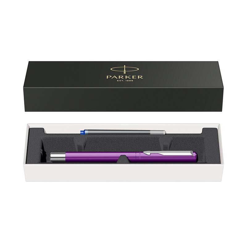 Stilou Parker Vector Royal purpuriu cu accesorii cromate
