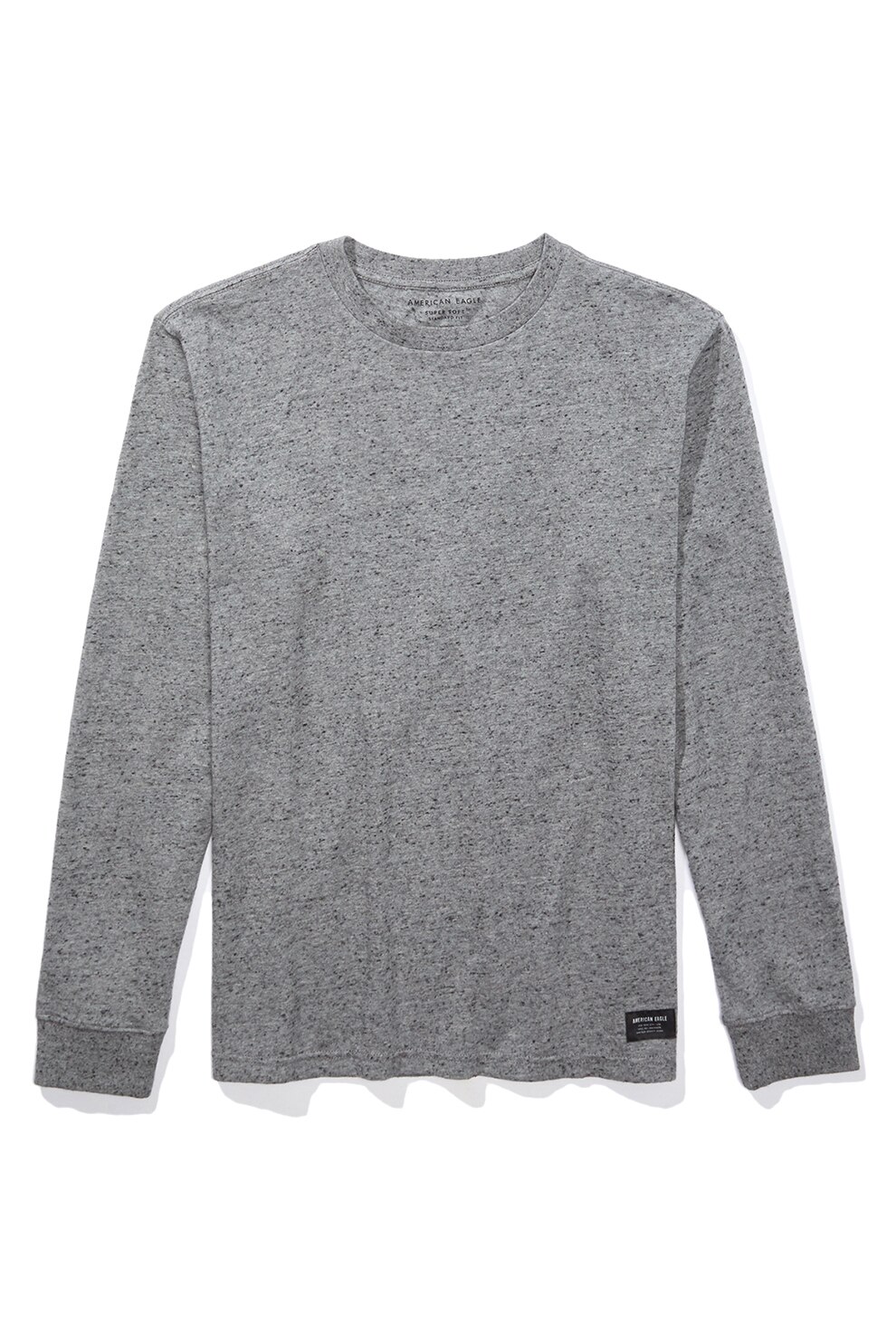 American Eagle, Bluza cu decolteu la baza gatului, Gri melange, S