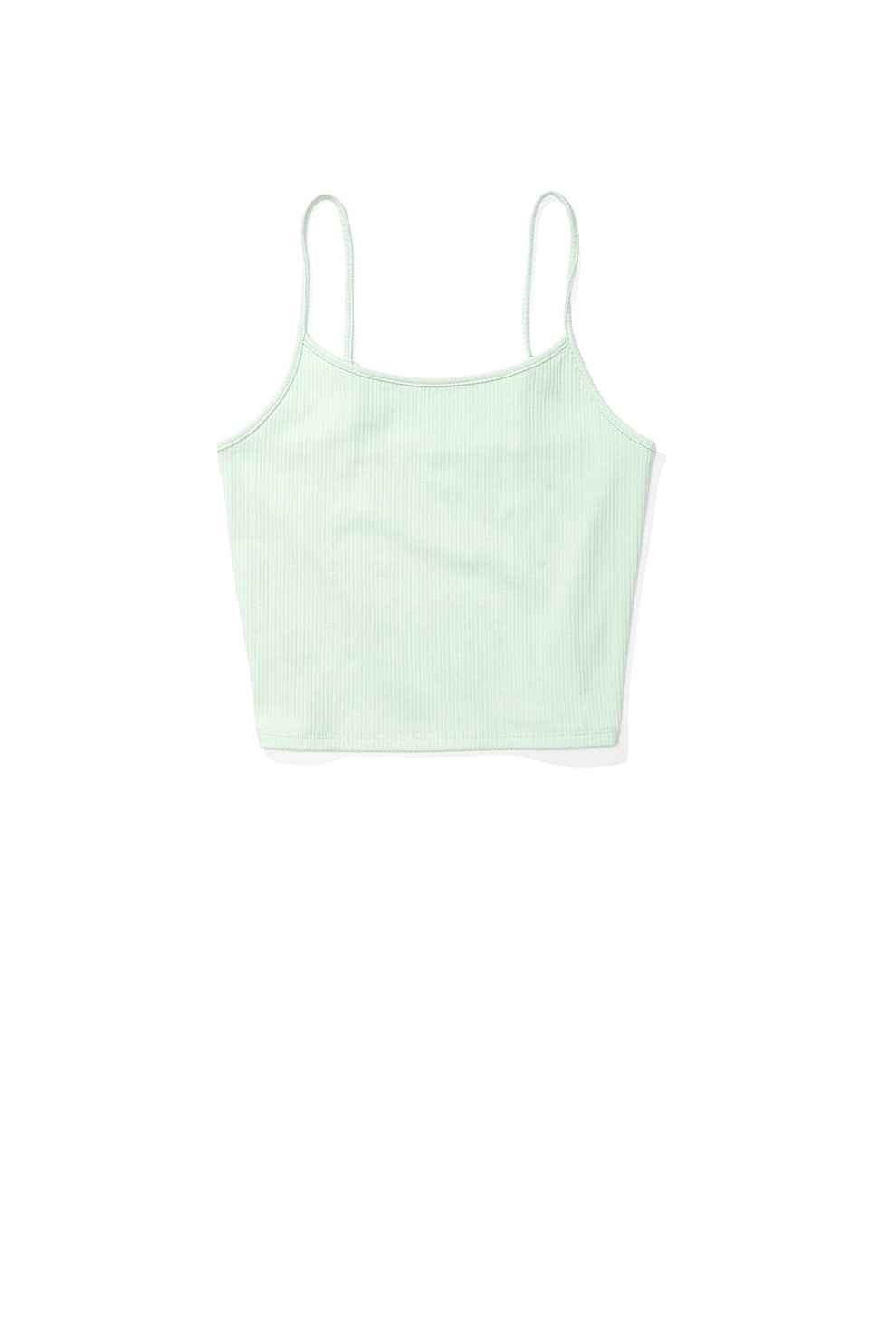 American Eagle, Top crop cu aspect striat, Verde menta