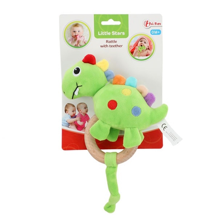 Jucarie din plus Toi-Toys - Zornaitoare Little Stars, Dino