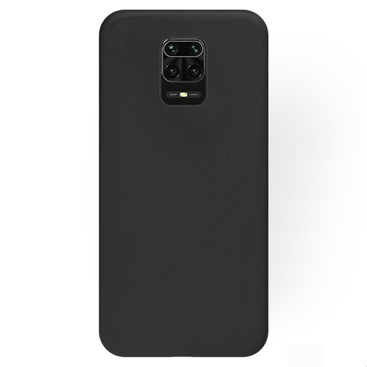 Калъф за телефон Xiaomi Redmi Note 9 Pro - черен силиконов кейс