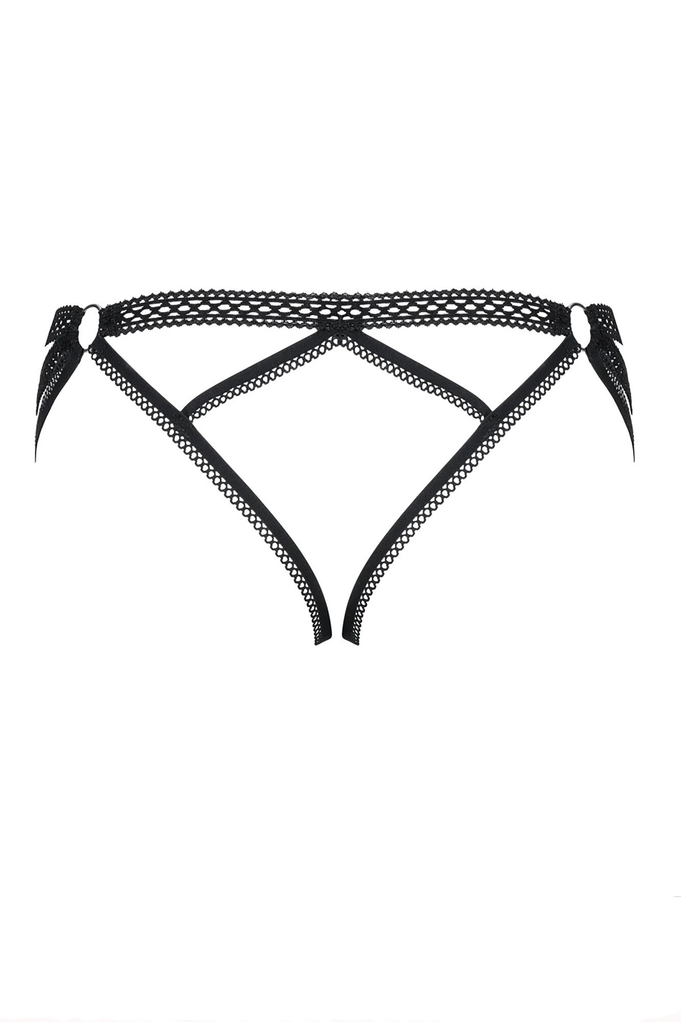 Portjartier Darkie, Obsessive, Poliamida, Negru, S-M, Negru mat