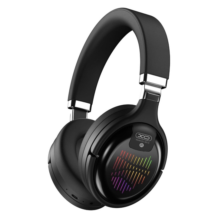 BIBILEL BBL2334 XO Bass Plus Fejhallgató, Vezeték nélküli, Összecsukható, Hifi hangzás, Fekete