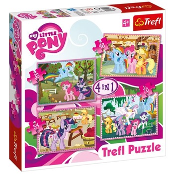 Puzzle Trefl + 4 ani Multicolor 70 piese Puzzle Trefl + 4 ani Multicolor 70 piese
