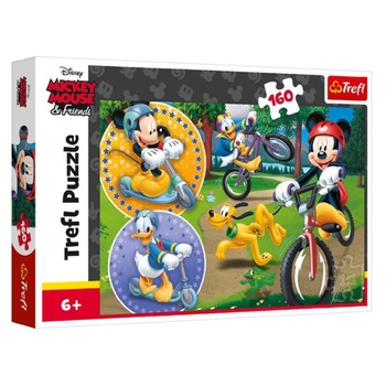 Puzzle Trefl, Mickey mouse, + 6 ani, Multicolor, 160 piese Puzzle Trefl, Mickey mouse, + 6 ani, Multicolor, 160 piese