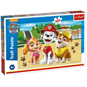 Puzzle Trefl + 5 ani Multicolor 100 piese Puzzle Trefl + 5 ani Multicolor 100 piese