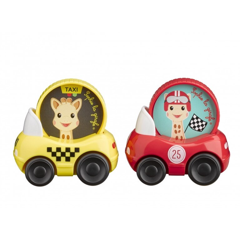 Set de 2 vehicule Girafa Sophie