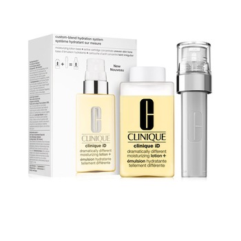 Set Clinique iD for Uneven Skin Tone, Lotiune hidratanta Different Moisturizing Lotion 115 ml, Concentrat pentru stralucire si netezirea pielii 10 ml Set Clinique iD for Uneven Skin Tone, Lotiune hidratanta Different Moisturizing Lotion 115 ml, Concentrat pentru stralucire si netezirea pielii 10 ml