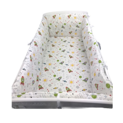 Aparatori laterale protectii pat 120x60 cm Deseda Maxi Aventura in spatiu