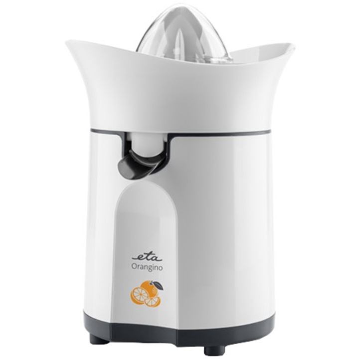 Storcator de citrice ETA Orangino 2033 90000, 60 W, 0.3 litri, filtru din otel inoxidabil, gri/alb