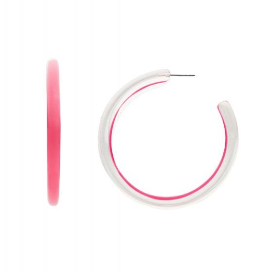 Cercei Fossil Vintage Motifs JOF00726040, Argintiu, Roz