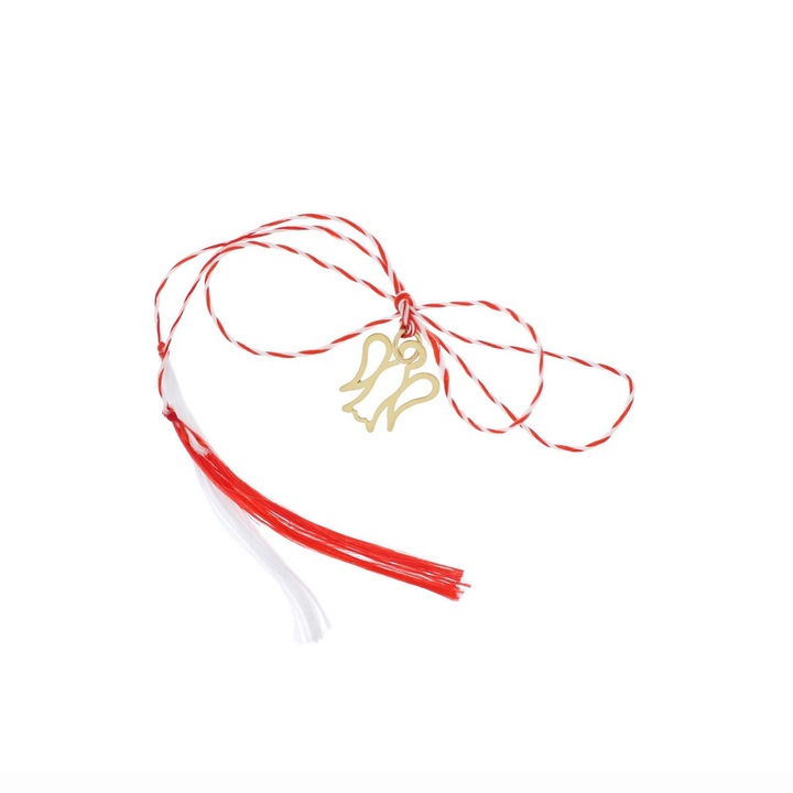 Martisor cu pandantiv ingeras din aur 14k