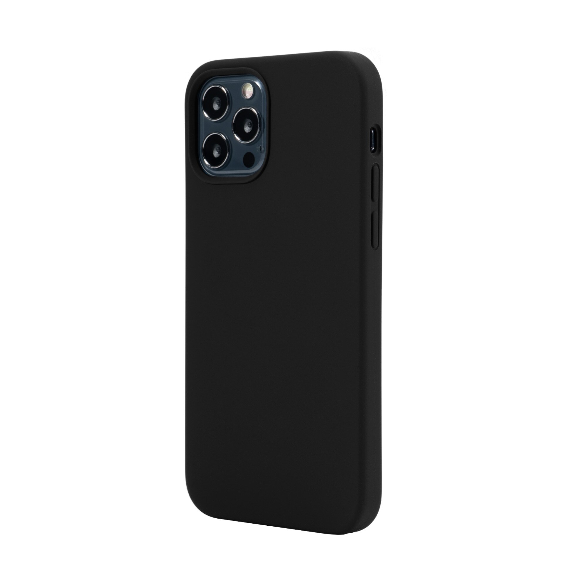 Husa pentru iPhone 12 / 12 Pro Vetter Clip-On Soft Touch Silk Series Mag Safe Compatible Black