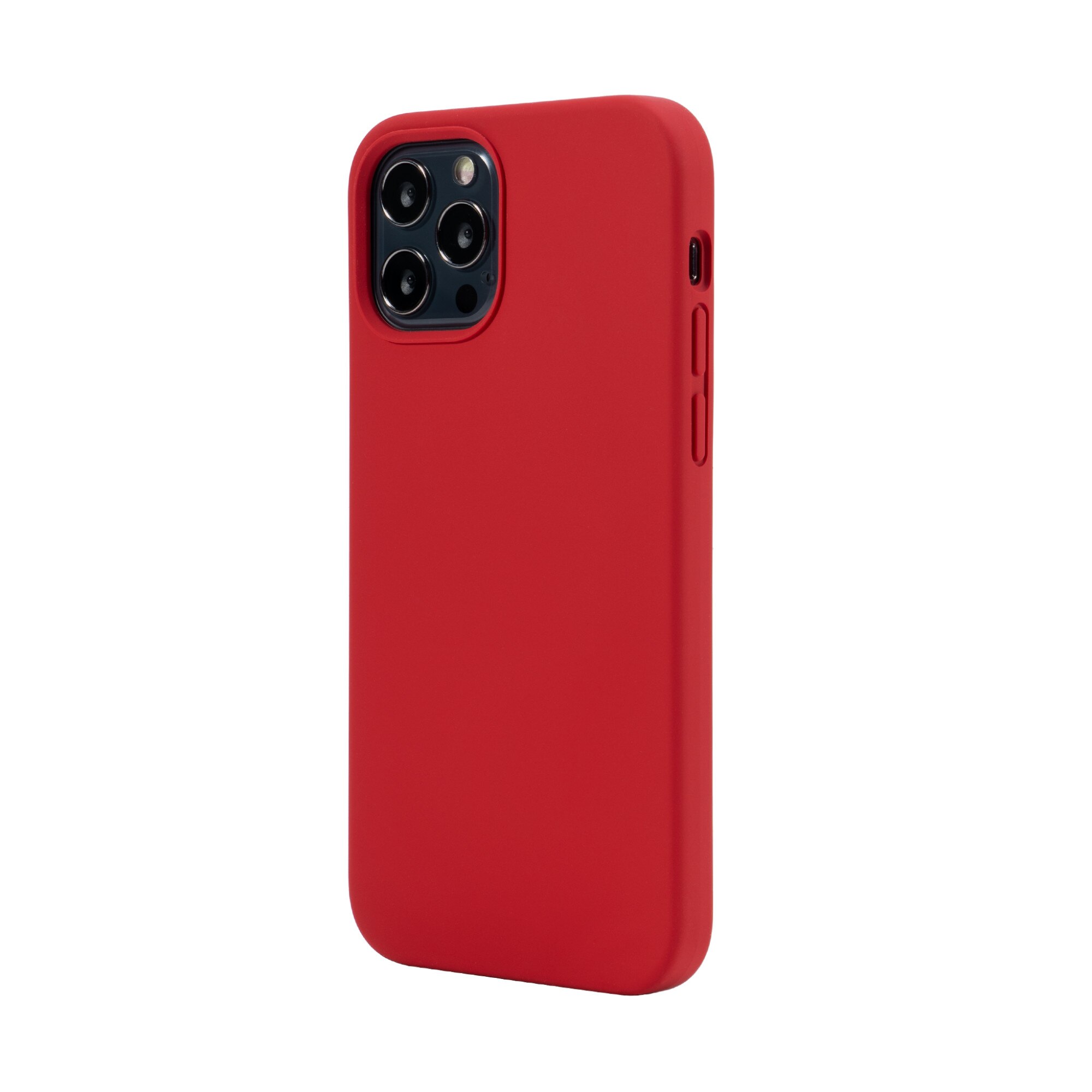 Husa pentru iPhone 12 / 12 Pro Vetter Clip-On Soft Touch Silk Series Mag Safe Compatible Red