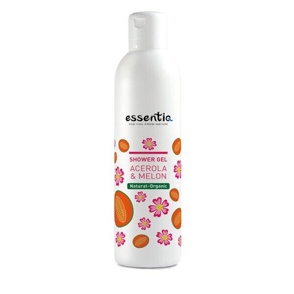 Gel de dus organic Acerola & Pepene 250 ml