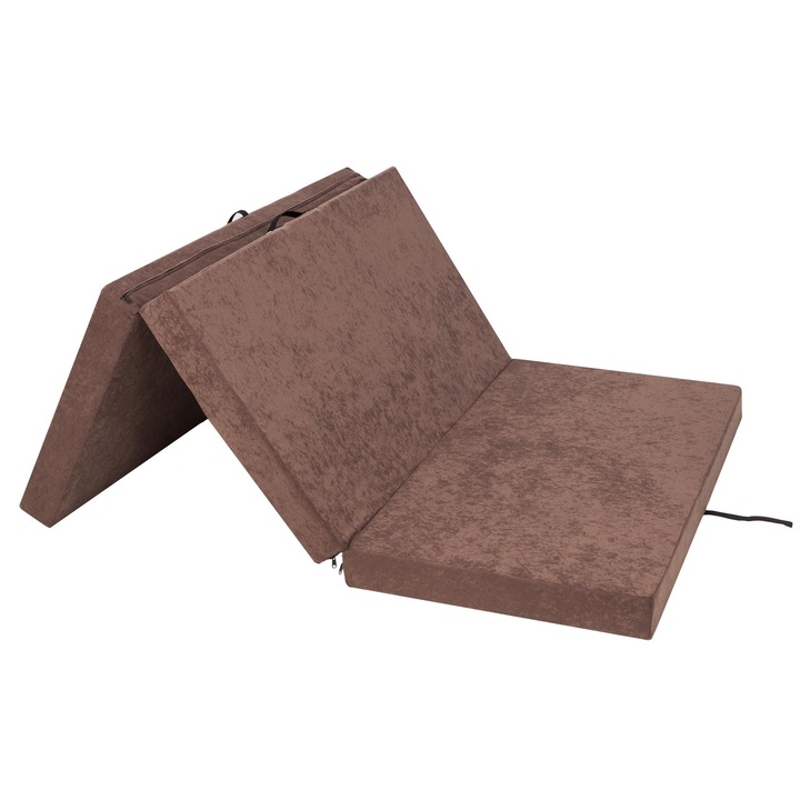 Сгъваем матрак Ben, Светлокафяв - XXL - 200x120x10 см