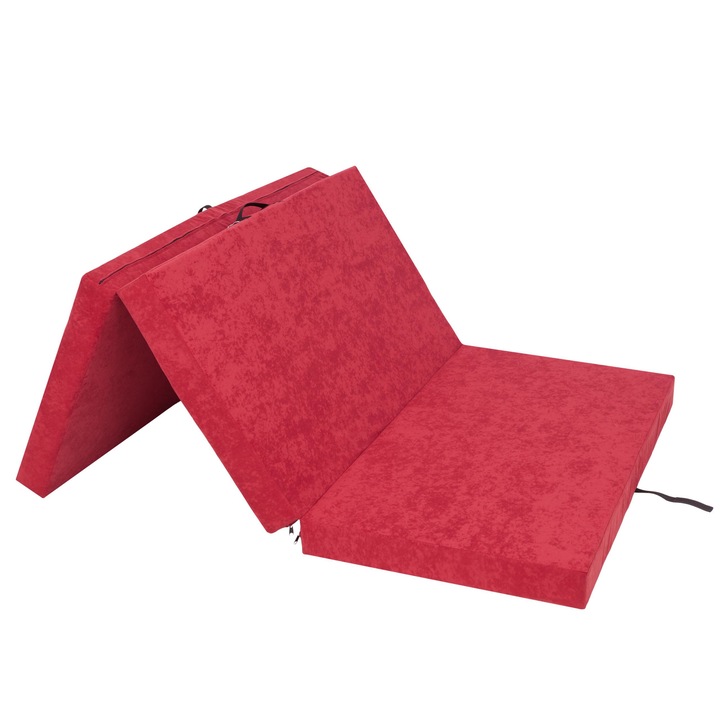 Összecsukható matrac "Ben" Red - XXL - 200x120x10 cm