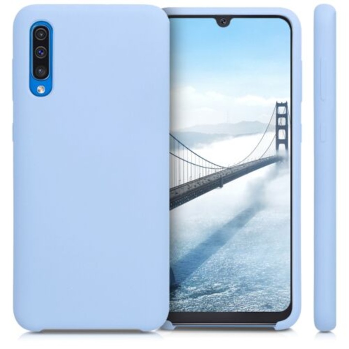 Кейс за Samsung Galaxy A50, Силиконов, Син, 48715.58