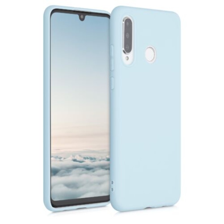 Кейс за Huawei P30 Lite, Силиконов, Син, 47499.200