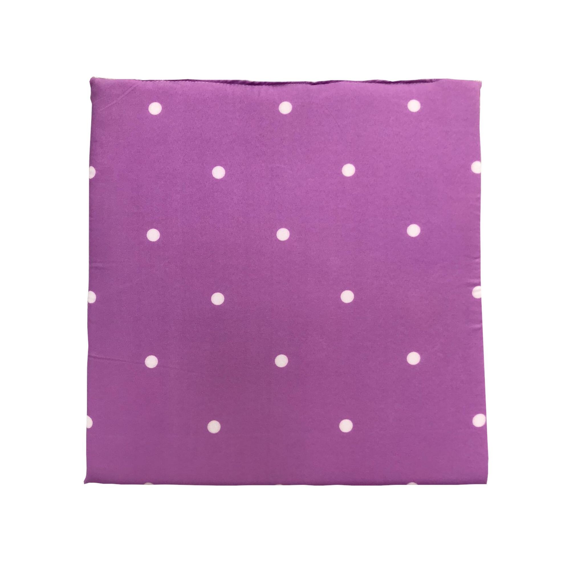 Perna scaun,patrata,cu motive geometrice,de culoare lila,38x38 cm