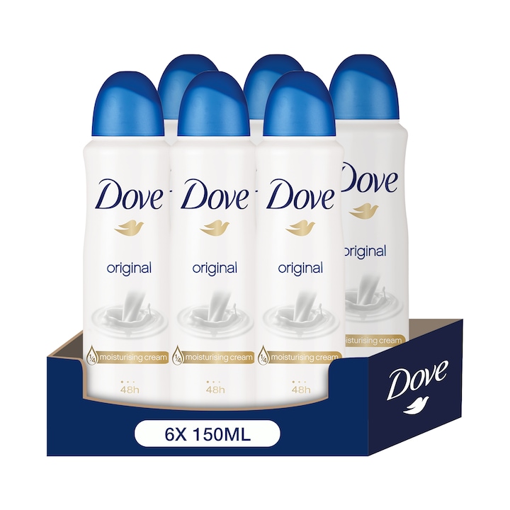 Dove Original női izzadásgátló dezodor, 6x150ml