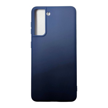 Husa compatibila cu Samsung Galaxy S21 Plus model Mat, Silicon, Antisoc, TPU, Viceversa Albastru