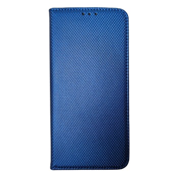 Husa Flip Carte compatibila cu Samsung Galaxy S21 Plus Magnetica cu stand si Suport Card, Antisoc, Viceversa Albastru